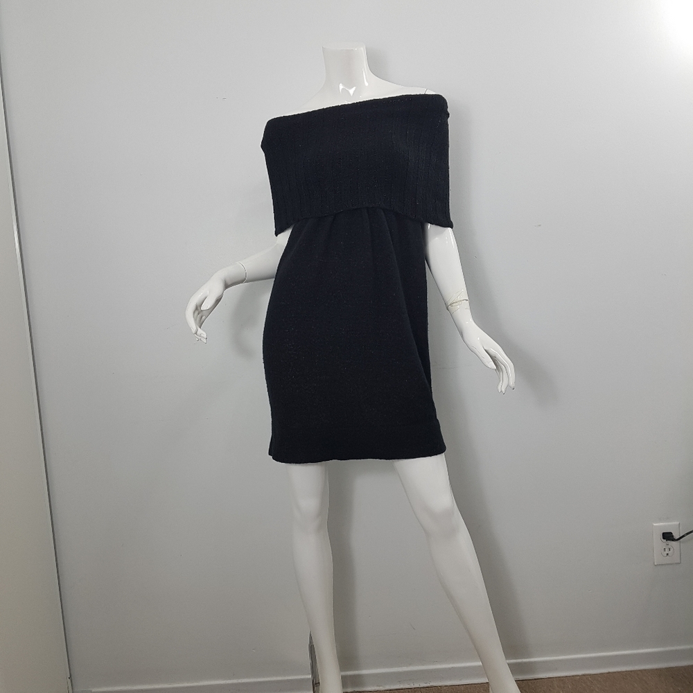 Devoted All In One Knit Short Dress w/Turtle Neck Size M. (E)